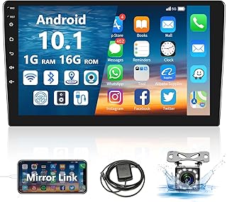 Android autoradio double din 101 pouces 2.5d hd écran tactile