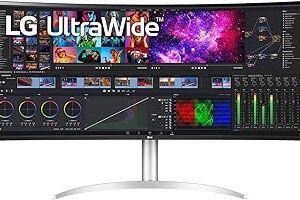 Moniteur lg 40wp95c-w incurvé ultra large wuhd (5 120 x 2 160) 5k2k nano ips 40wp95c-w dci-p3 98 % (typ.) avec hdr10, thunderbolt 4 avec pd 96 w, conception à trois côtés, lunette virtuelle -sans support inclinaison/hauteur/pivot. Gagnez du temps et de l'argent avec Diaytar