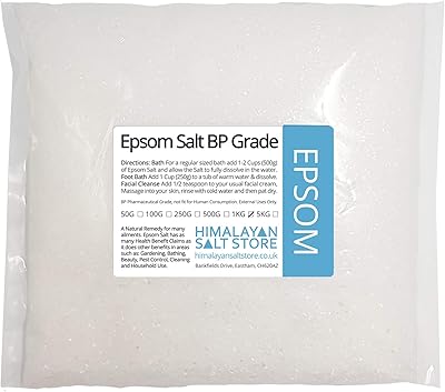 Sel d'epsom de qualité alimentaire | 100g250g1kg2kg5kg10kg25kg bain trempage musculaire jardin