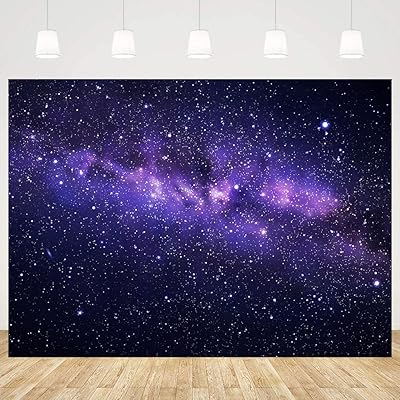 Wizio toile de fond ciel étoilé espace nébuleuse étoiles décoration de fête d'anniversaire