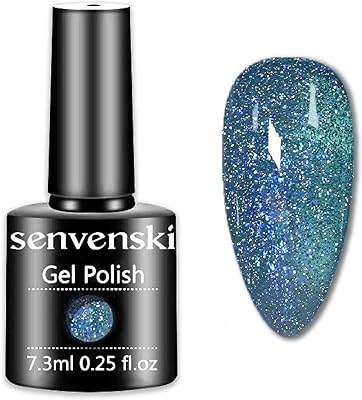 Ensemble de vernis à ongles gel diamant sinvinski fantasia stars, paillettes réfléchissantes galaxy