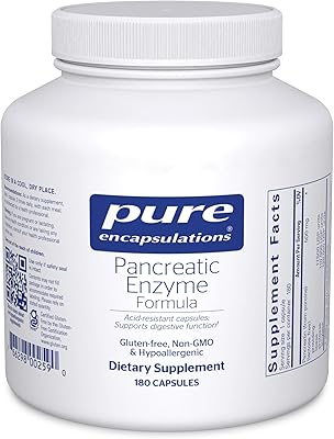 Formule d'enzymes pancréatiques pure encapsulations | supplément pour favoriser une digestion optimale