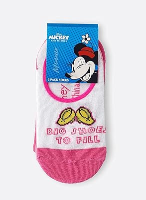 Chaussettes invisibles minnie mouse disney pour filles lot de 3
