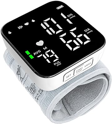 Tensiomètre automatique - moniteur lcd portable avec étui de rangement et brassards réglables