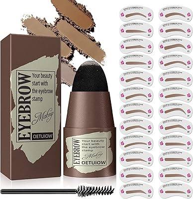 Kit de pochoirs pour tampons à sourcils avec 24 sourcils réutilisables réparation