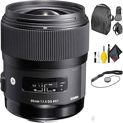 Objectif sigma art 35mm f/1.4 dg hsm pour canon + kit de nettoyage