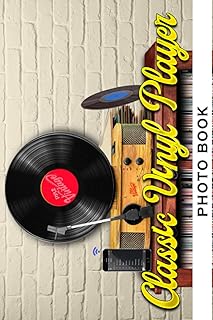 Livre photo classique avec lecteur de vinyle : de belles images colorées