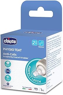 Chicco tate perfect 5 biberons anti-coliques à col large débit moyen