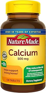 Complément alimentaire nature med 500 mg avec vitamine d3 pour le soutien osseux