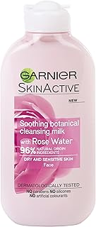 Garnier lait nettoyant naturel à l'eau de rose pour peaux sensibles 200 ml (l'emballage peut varier). Diaytar : L'excellence du service, la douceur des prix