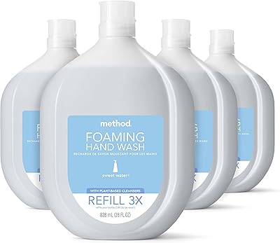 Recharge de savon moussant pour les mains method eau douce bouteille