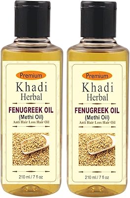 Huile capillaire grecque au fenugrec (methi) réduit la chute des cheveux et stimule