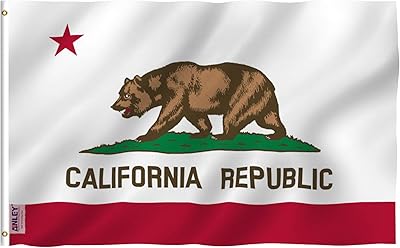 Drapeau de l'état de californie anley fly breeze 3x5 pieds couleurs vives