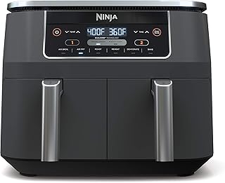 Friteuse à air double zone ninja dz201 8 litres 6 en 1 avec