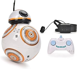 Jouet robot bb8 avec capteur de gestes, poignée télécommandée - robot programmable télécommandé