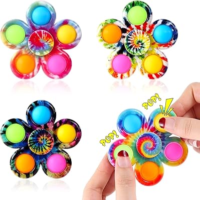 Jouet pop massint fidget spinner - (pack de 04 pièces) pour enfants