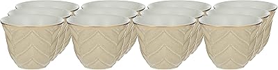 Ensemble de tasses à café en porcelaine rose, 12 pièces, capacité 65 ml