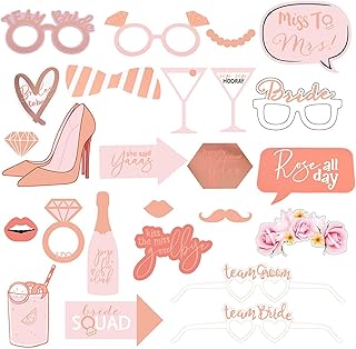 25 pièces accessoires de photo de fête de mariage, accessoires de photo
