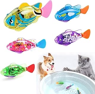 Jouet robot nageur en forme de poisson, jouets interactifs pour chats à jouer