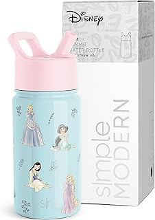 Bouteille d'eau pour enfants avec couvercle en paille, couvercle isotherme réutilisable en acier