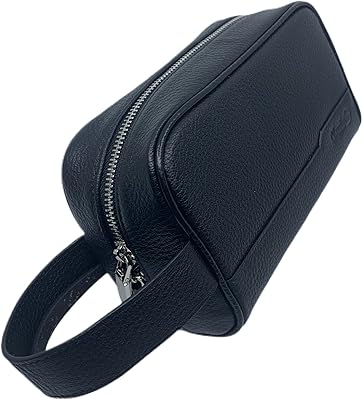Sac de voyage classique en cuir véritable milano leather pour hommes - noir