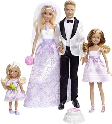 Coffret cadeau de mariage barbie poupée djr88