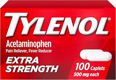 Capsules tylenol extra fortes avec acétaminophène 500 mg pour soulager la douleur