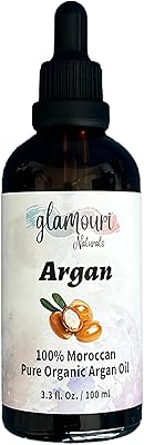 Huile d'argan marocaine biologique 100 % pure glamlouri naturals pour le visage