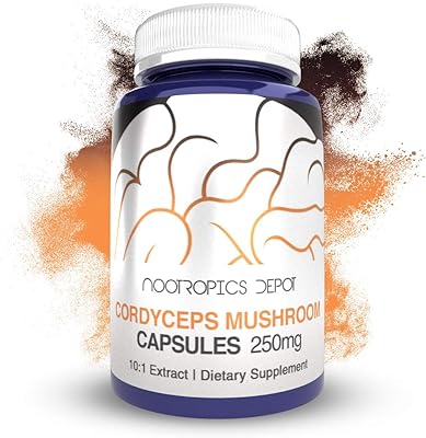Capsules de champignons cordyceps | extrait de fruit du corps entier 10:1 |
