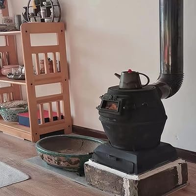 Poêle à bois au charbon de en fonte pure poêle four