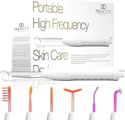 Project ibeauty darsonval stick néon argon haute fréquence | 6 électrodes de gaz
