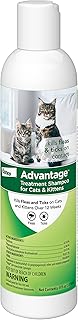Shampoing anti-puces et tiques bayer animal health advantage, chats et chatons, 8 oz
