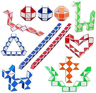 Un puzzle serpent magique en plastique avec un design amusant, une règle magique