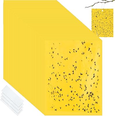 Piège à mouches des fruits, piège à moustiques collant jaune pour l'intérieur
