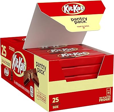 Bonbons au chocolat au lait kit kat, emballés individuellement, barres de 0,49 oz