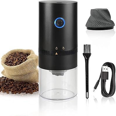 Moulin à café électrique portable mixdi 4 tasses mini moulin grains de automatique