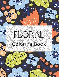 Livre de coloriage floral