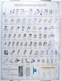 Ensemble de pieds presseurs pour machine à coudre domestique metos 82