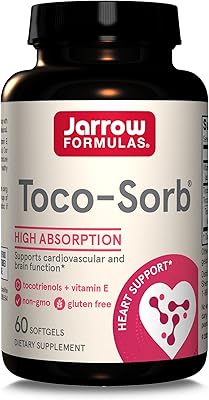 Jarrow formulas toco sorb - 60 gélules - soutient la santé cardiovasculaire