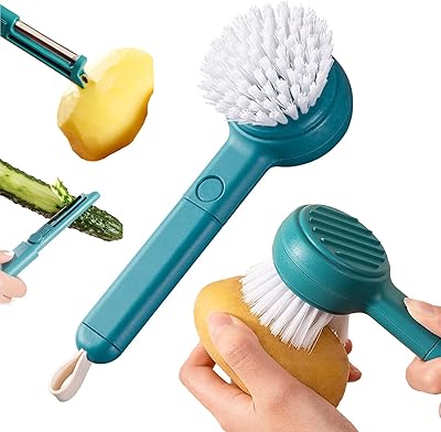 Brosse à fruits et légumes brosse de nettoyage de carottes pommes de terre avec éplucheur. L'alternative e-commerce intelligente au Sénégal : Diaytar