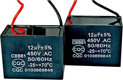 Condensateur cbb61 12uf 450v ac condensateur de ventilateur de plafond 2 fils compatible avec condensateur moteur 400/350/300/250vac 12uf 50/60hz cbb61-12 (paquet de 2). Diaytar Sénégal : Parce que chaque FCFA compte