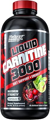 Naturex research carnitine liquide 3000, 473 ml, cerise lime