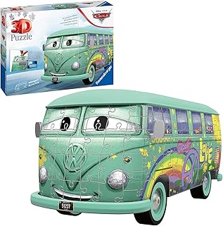 Puzzle 3d raven's burger de cars fillmore de disney pixar - camping-car volkswagen