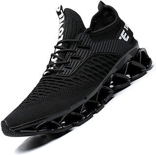 Chaussures de course antidérapantes à carreaux pour hommes, baskets respirantes à la mode