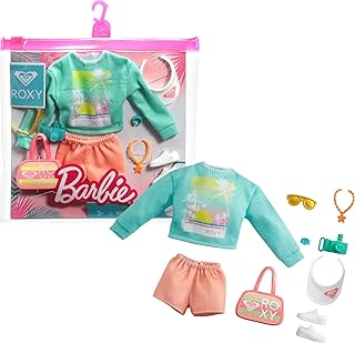 Ensemble de vêtements de poupée inspirés de barbie roxy : sweat-shirt graphique roxy