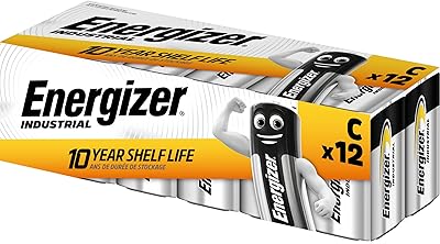 Batterie c industrielle/jetable energizer 636107 (paquet de 12)