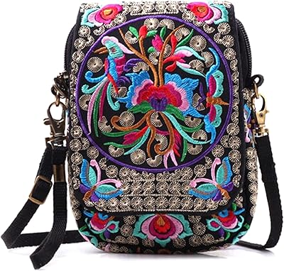 Petit sac à bandoulière fait main pour femme avec un design antique