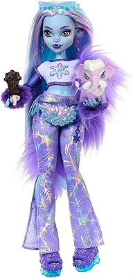 Poupée mannequin monster high abby bominable yeti avec mammouth de compagnie et accessoires