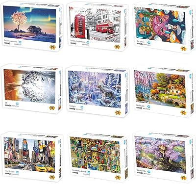 Puzzle juleretech de 1000 pièces pour adultes et enfants puzzle familial