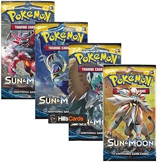 Pokemon tcg : pack booster soleil et lune (pack de 4)
